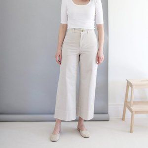 Everlane Lightweight Wide Leg Crop Chino Trousers